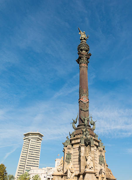 istock Christopher Columbus Statue in Barcelona, Spain 613696260