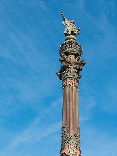 istock Christopher Columbus Statue in Barcelona, Spain 613696344