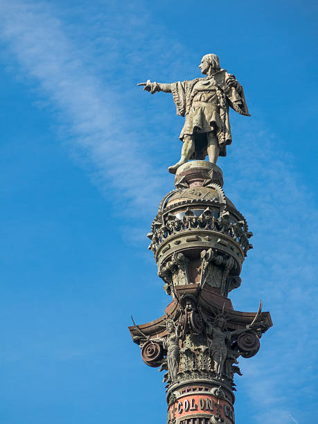 istock Christopher Columbus Statue in Barcelona, Spain 613696654