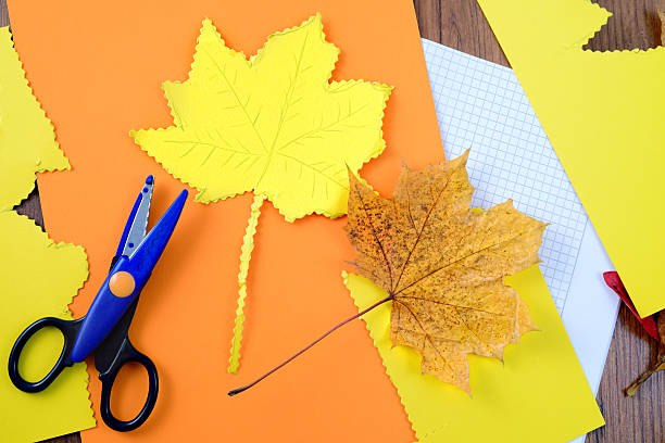 istock tinker with leaves paper and pencil 613751458