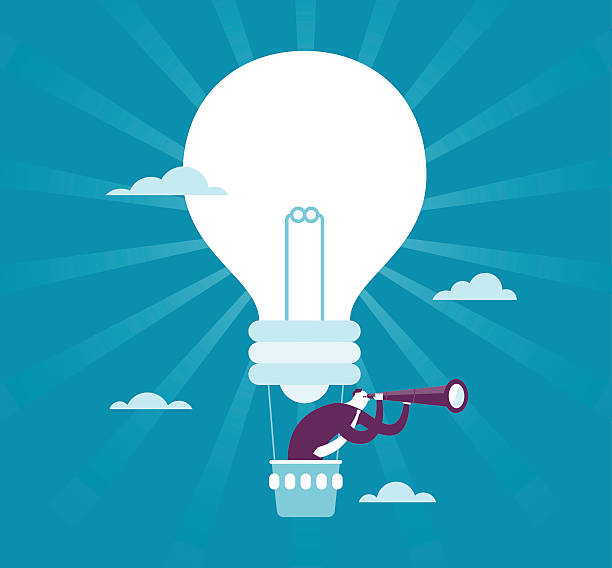 Good Idea Vector Illustration - Good Idea businessman standout stock illustrations