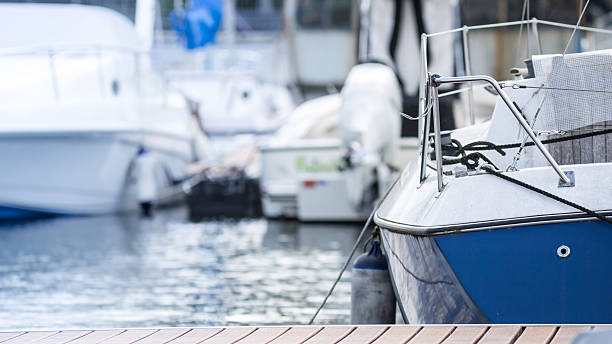 istock Motor boat on the lake 613753756