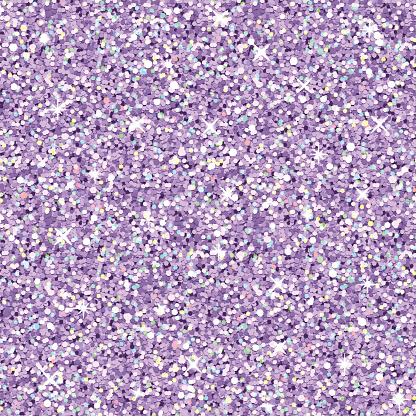 Vector lilac glitter with color highlights, realistic seamless texture