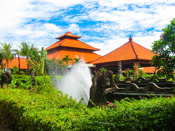 Bali, Indonesia - January 02, 2009: The main entrance in Ayodya Resort Bali at Nusa Dua, Bali, Indonesia