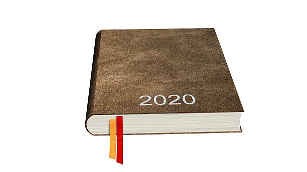 istock Brown book with the inscription notes isolated on white background 613759008