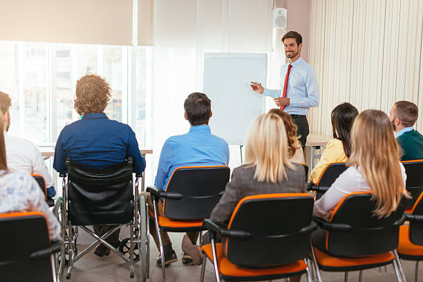 istock Business meeting with employees 613761376