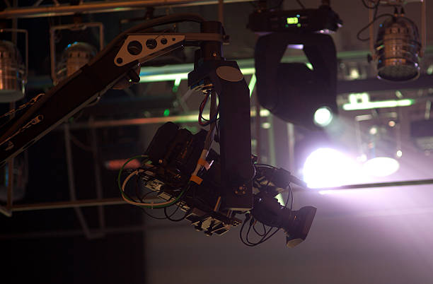 istock Television Broadcast Gallery. button on the control panel television equipment 613761828
