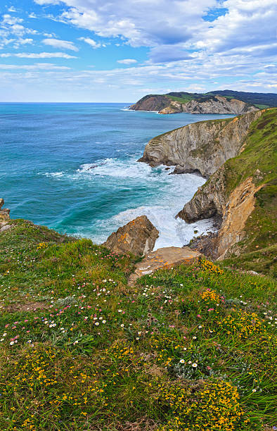 istock Summer ocean bay coastline view (Spain). 613761868