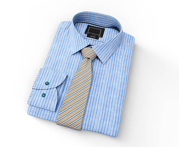 istock men shirt clothing with tie isolated on white 613764836