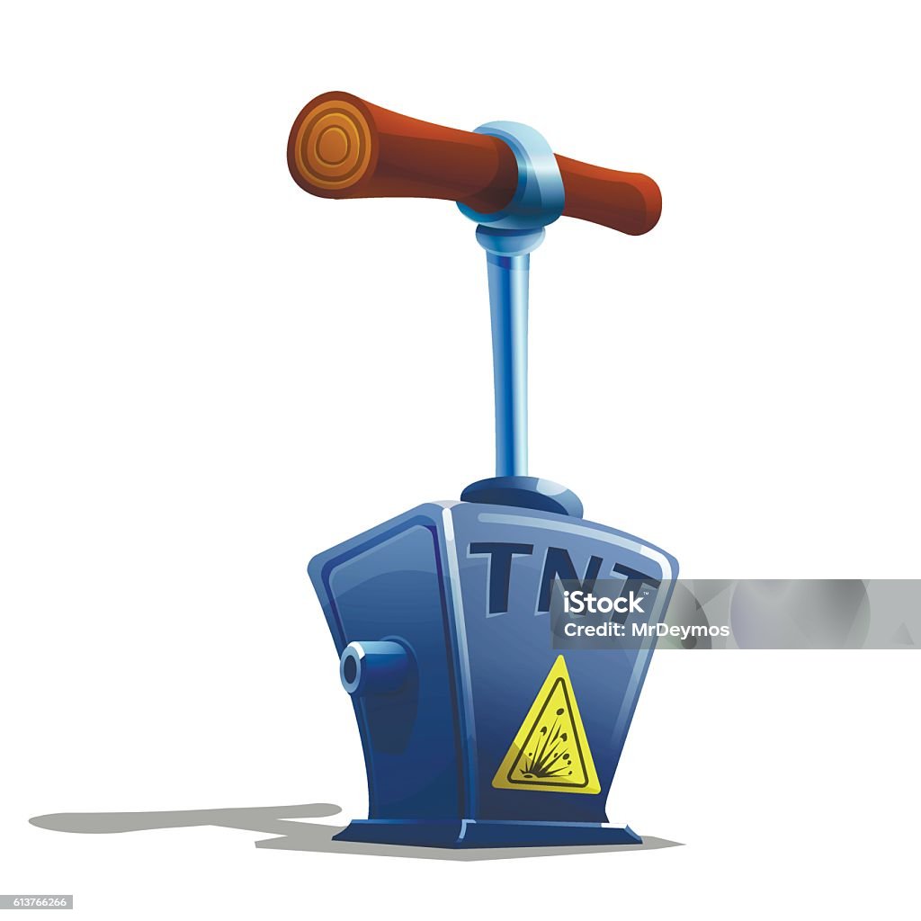 Ilustración de Detonador De Dibujos Animados Para Objetos Explosivos
