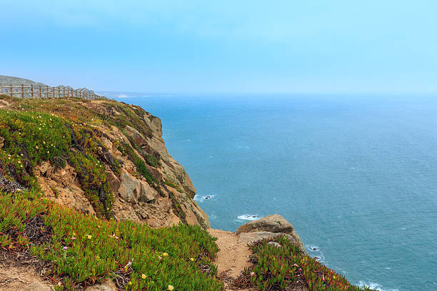istock Atlantic coast view in cloudy weather, Portugal. 613766814