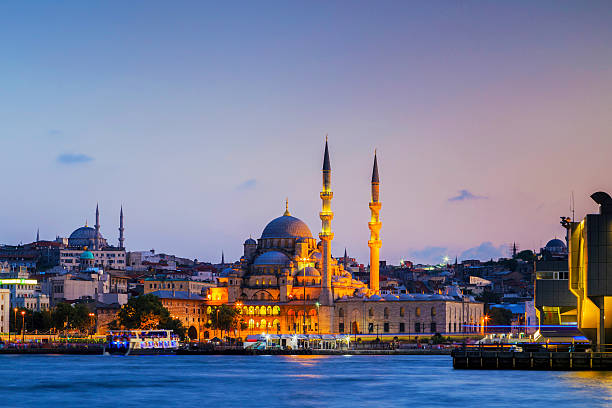 istock The New Mosque ( Yeni camii ) at night,Istanbul. 613771108