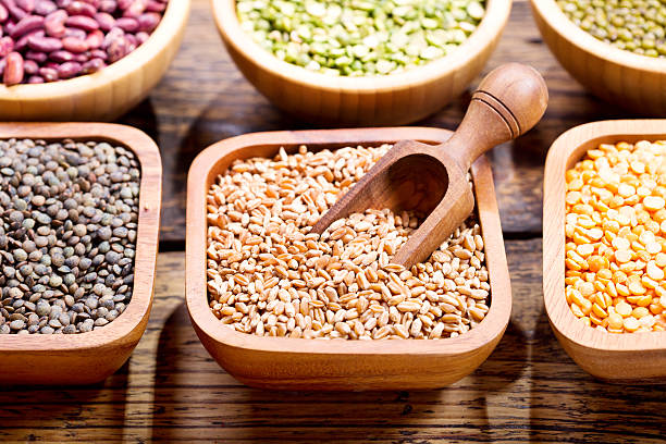 istock various cereals, seeds, beans and grains 613771592