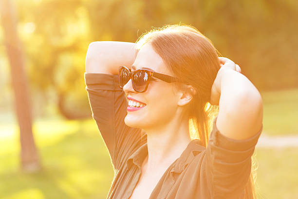 istock Beautiful brunette woman 613771630