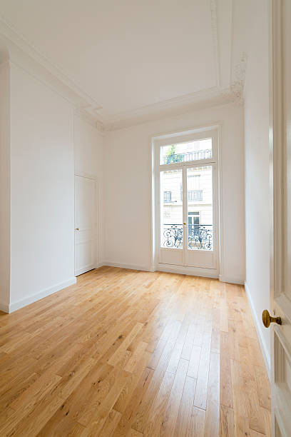 istock interior of empty room with parquet floor 613773128