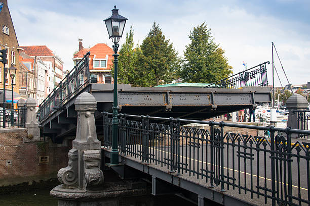 istock Opened bridge in Dordrecht, Netherlands 613773226