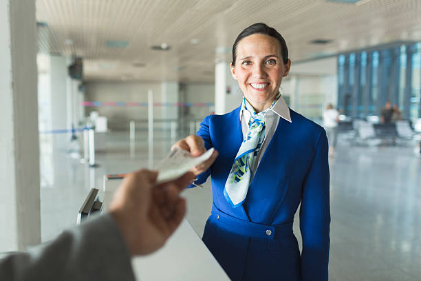 istock Airport boarding, getting ready for a new travel. 613776588