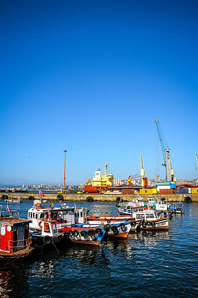 the port in Valparaiso