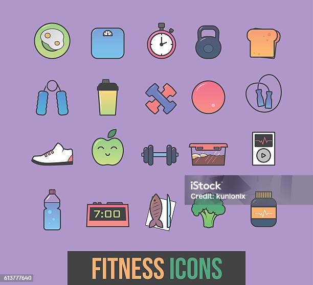 Set Of Sport Icons Stock Illustration - Download Image Now - Activity, Adult, Backgrounds