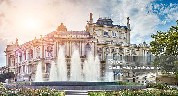 Panoramic View Of Opera And Ballet Theater In Odessa Stock Photo - Download Image Now