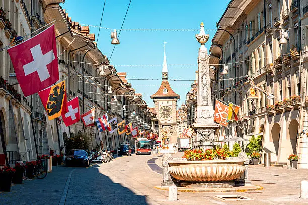 Photo of Street view in Bern city