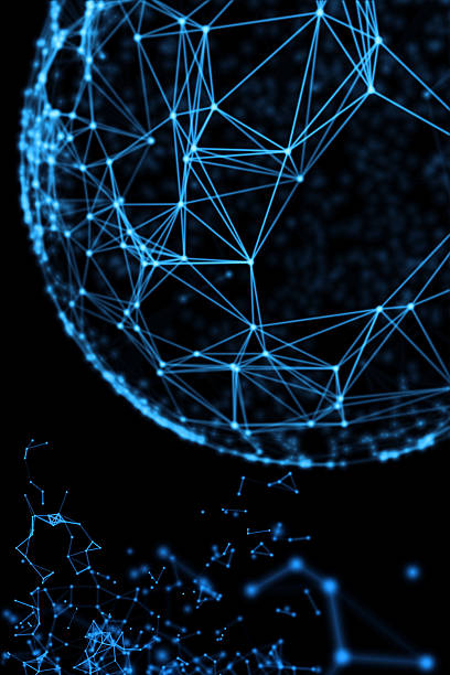 istock Geometry surfaces, lines and points background, Used as digital wallpaper 613866722