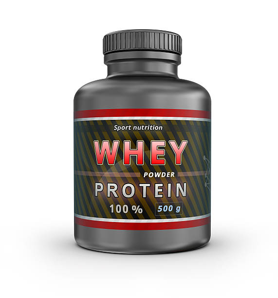 istock WHEY Protein Container. Sport Nutrition. 3D illustration 613869842
