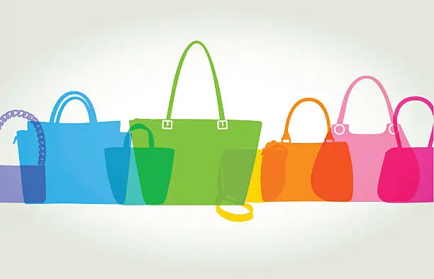 Vector illustration of Womens Fashion Bags