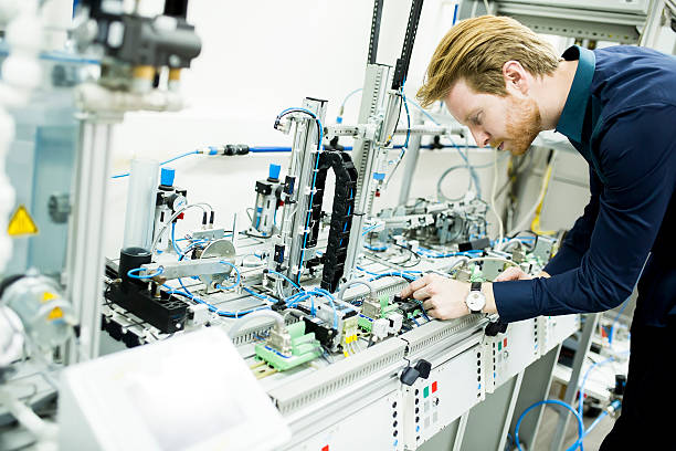 istock Engineer in the factory 613872144