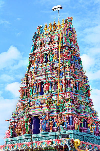 istock Sculptures on Hindu temple 613877742
