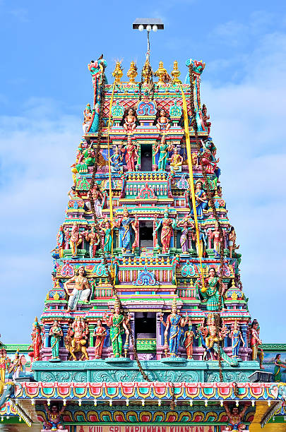 istock Sculptures on Hindu temple 613877892