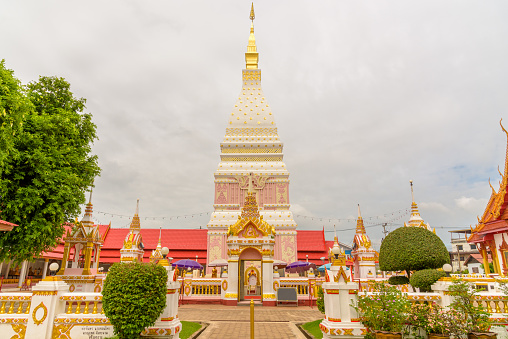 Wat Phra That Renu Nakhon temple in Nakhon Phanom, Thailand.