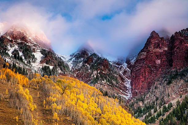 istock Golden Aspens at Maroon Bells 613885396