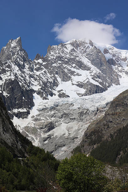 istock Mont Blanc Summit with clouds from Courmayeur. Italy 613888826