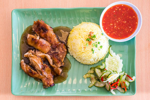 Nasi Ayam or chicken rice in Brunei