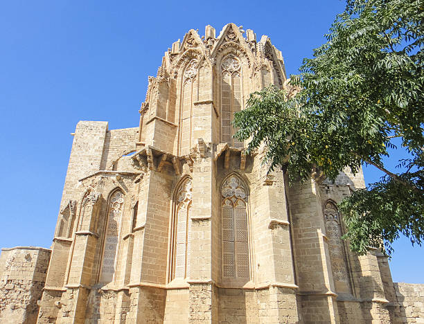 Old town of Famagusta (Magusa) on the east coast of Cyprus island. Mediterranean sea. Northern Cyprus