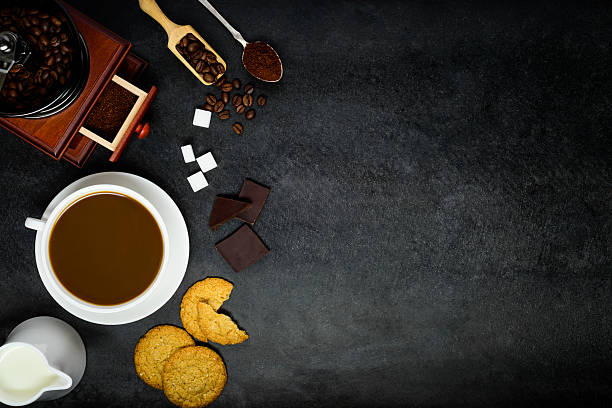 istock Coffee with Milk and Copy Space 613892260