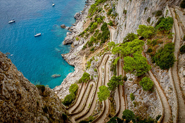 istock Via Krupp on Capri island in Italy 613892312