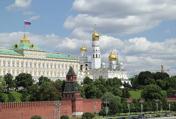 great kremlin panorama - perestroika imagens e fotografias de stock