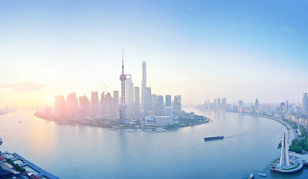 istock Shanghai Skyline Panoramic in Morning, Shanghai 613892692