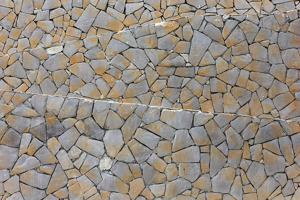 istock Seamless texture of brown stone. 613895180