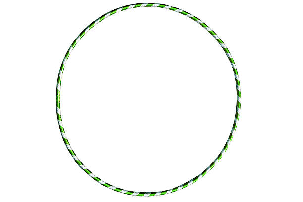 istock The hula Hoop green with silver 613895424