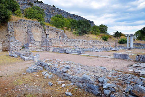 istock Ancient theatre at Filipi, Greece 613895976