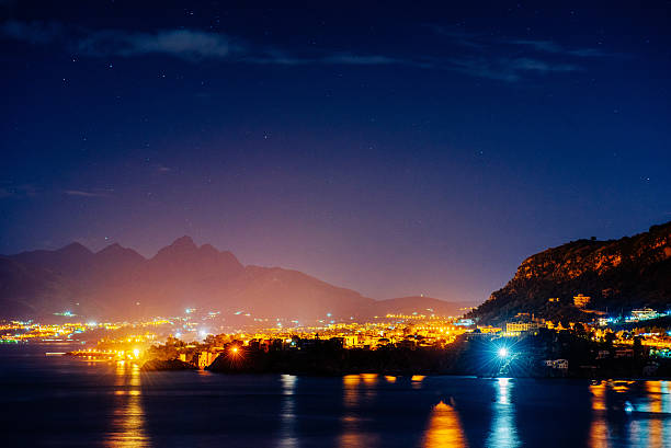 city with a night on the beach