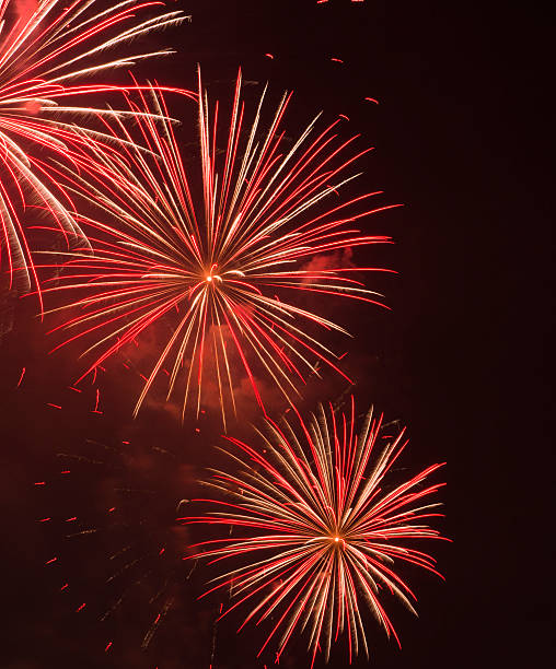 istock Colourful fireworks in the night sky 613903868
