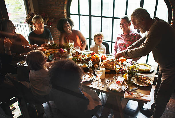 istock Cutting Turkey Thanksgiving Celebration Concept 613905530