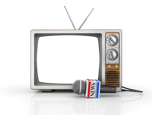 istock Tv news or reportage concept. 613907640