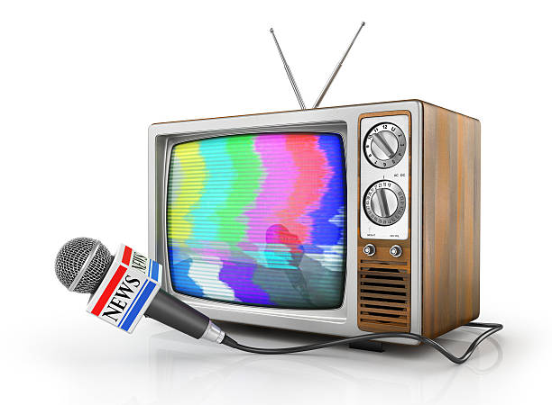 istock Tv news or reportage concept. 614016530