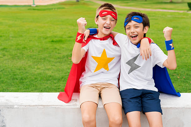 istock Superheroes Kids Boy Friend Buddy Concept 614016762
