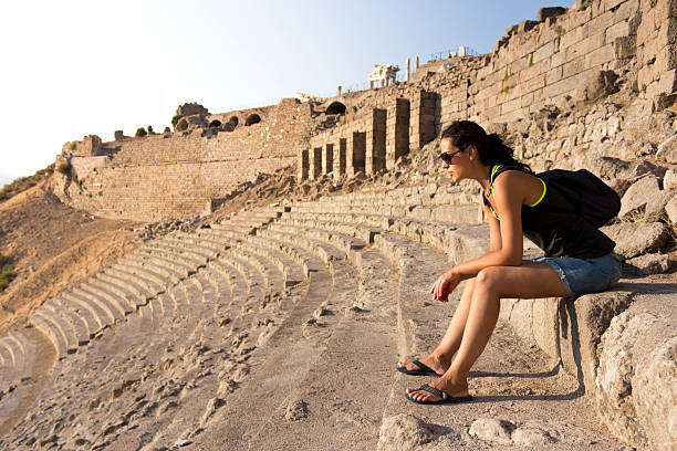 istock Woman at Amphitheatre 614019016